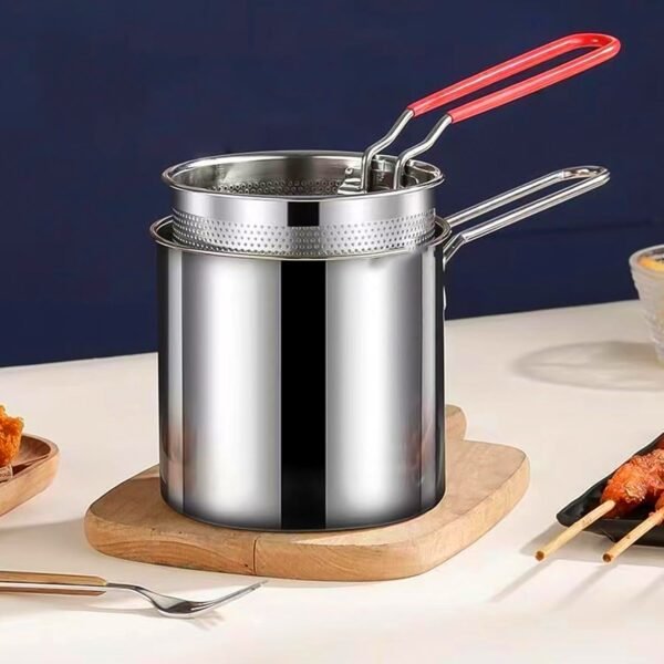 01_e2098a31-d8f0-4eec-a98d-56c3a4c9ecbd.jpg Small Deep Frying Pot With Strainer Basket (2 Pc Set / 1200 ML))