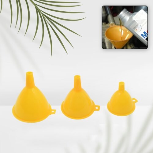 Multipurpose Funnel 3 Size Small , Medium & Big Plastic Funnel  (3 Pc Set)