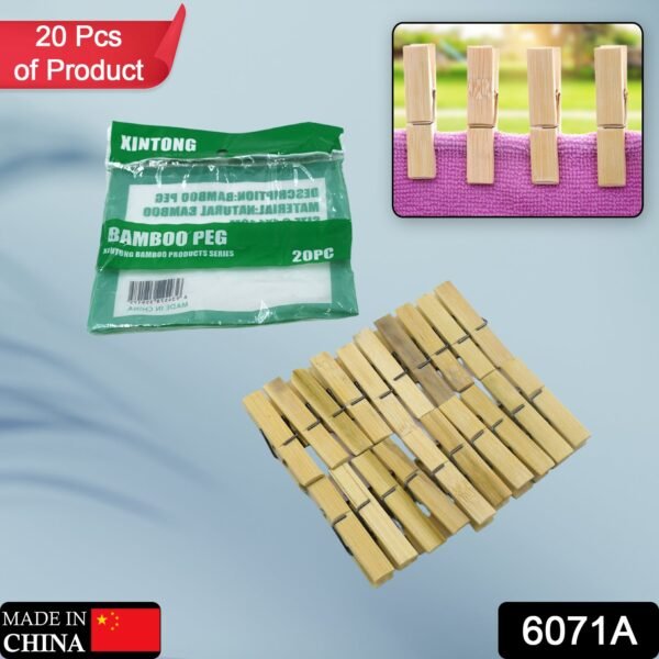 01_e4bf51fd-1fda-4386-b767-a61d1c3fc838.jpg Wooden Heavy Clips – Clothespins, Craft Clips for Arts & Crafts (20 Pieces)