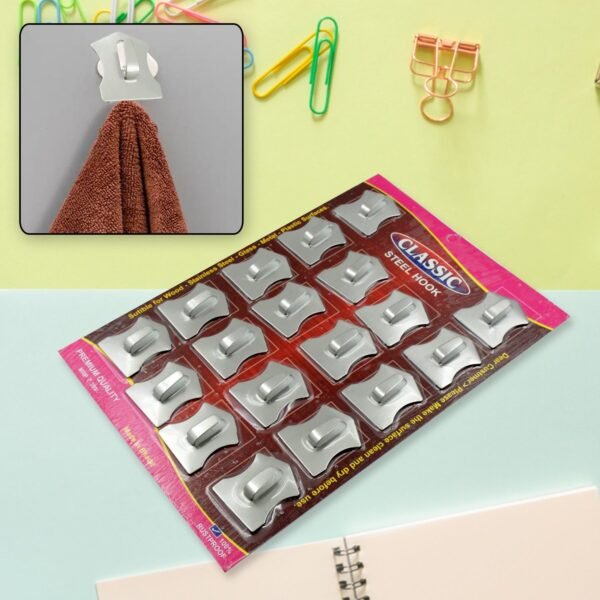 01_e9d1ea4c-2544-49a6-bead-569a0faafcfa.jpg 18-Piece Stainless Steel Wall Hooks: Organize Your Home Effortlessly