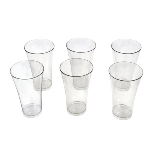 01_ea07365f-79fe-4b1b-80ca-8faf10f39ece.jpg Stylish look Plastic Juicy Glass, Transparent Glasses Set 300ml (6pcs)