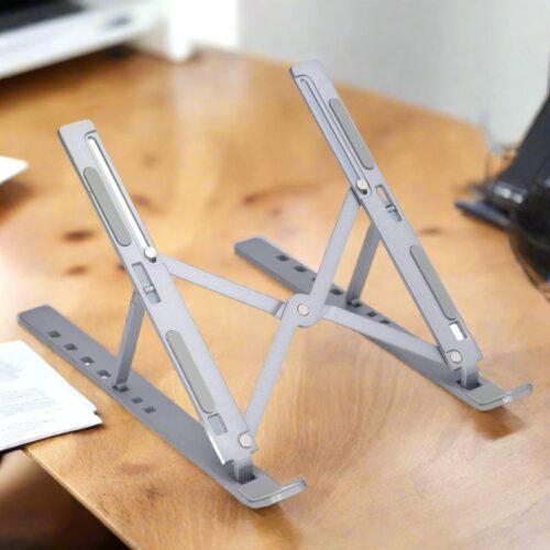 01_ec435053-2615-4cc3-9952-70a695868ef7.jpg Metal Portable Laptop Stand, with 7 Adjustable Angles (1 Pc)