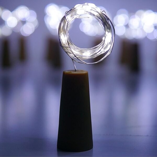 01_ece8f55e-a78c-4a73-993f-3d28de2ccefa.jpg Wine Bottle Cork String Light | Multi LED / 2M Cable (White / 1 Pc)