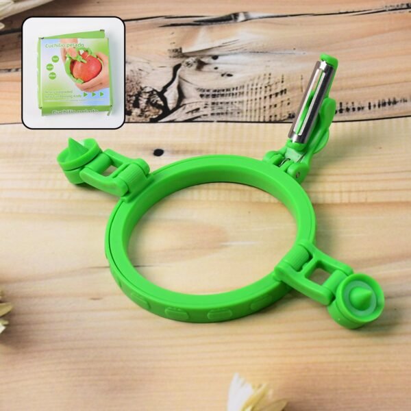 Adjustable Apple Peeler Cutter with Holder Ring
