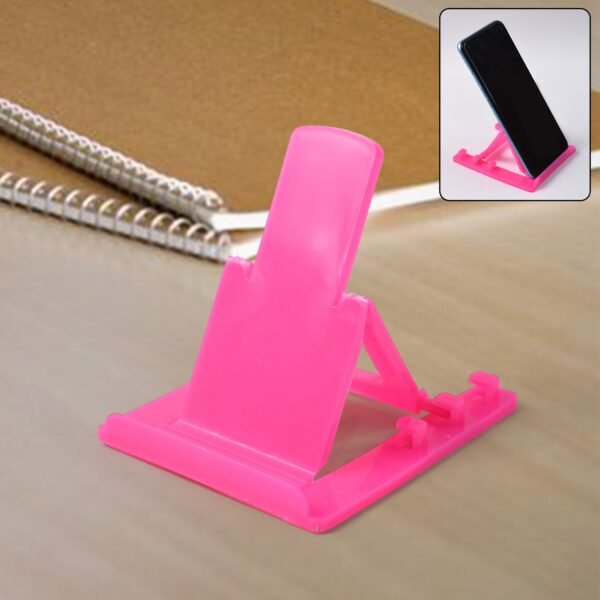01_efebacd0-ff78-49e2-8544-365d4d79908a.jpg Adjustable Foldable Plastic Mobile Phone Stand Holder (1 Pc)