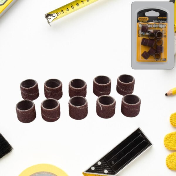 01_f0d7013e-c560-4d35-b16b-882ff09979dd.jpg Drum Polishing Kit, Drum Sanding Sleeves Widely Used (10 Pcs Set)