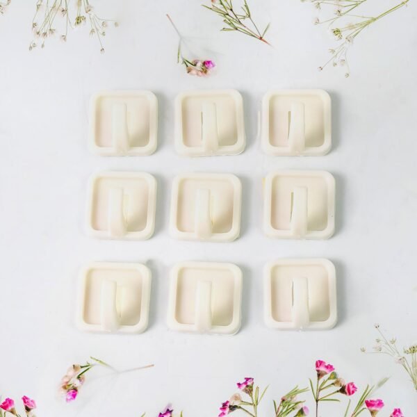 Adhesive Hooks for Wall Hanging Clothes Strong Adhesive Hooks (9 pcs Set)