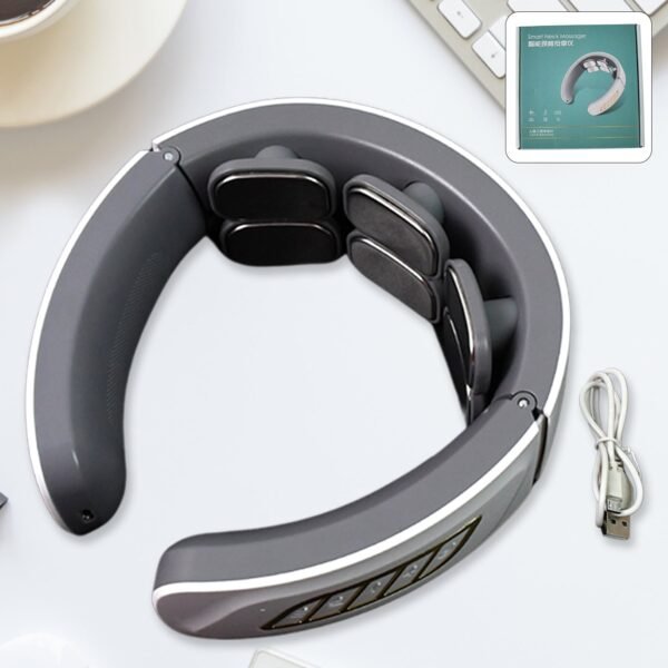 01_f4bd6aaa-37b4-4c58-a352-e92f0d1cec65.jpg 6 Heads Smart Electric Neck and Back Pulse Massager Wireless (1 Pc)