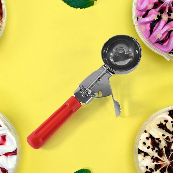 Apex Ice Cream Scoop – 70 ML Stainless Steel Head with Ergonomic Handle (1 Pc)