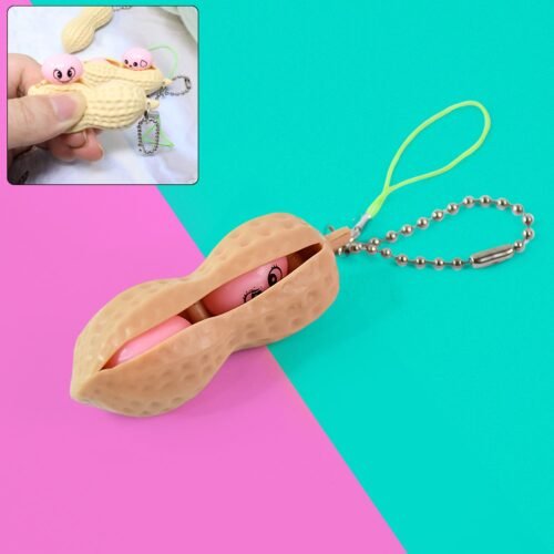 Peanut Popper Fidget Toy, Fun Peanut Pods Anxiety Stress Relief Toy (1Pc)