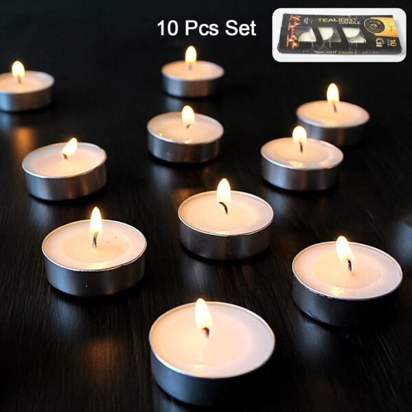 Tealight Candles Set, Smokeless Candles, Diwali (10 Pcs set)