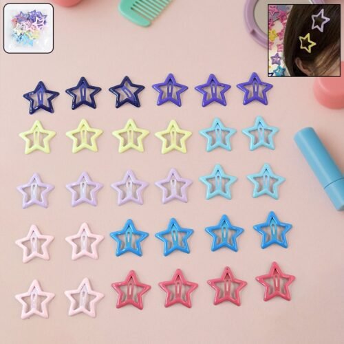 Metal Hair Clip Set for Girls (30 Pc)