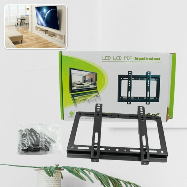 Slim TV Wall Bracket for 14–42 Inch LED/LCD TVs (29×19 cm)