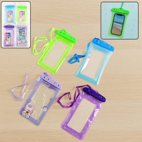 Pouch Cover Mobile Water Protector (1 Pc / Mix Color / Mix Design)