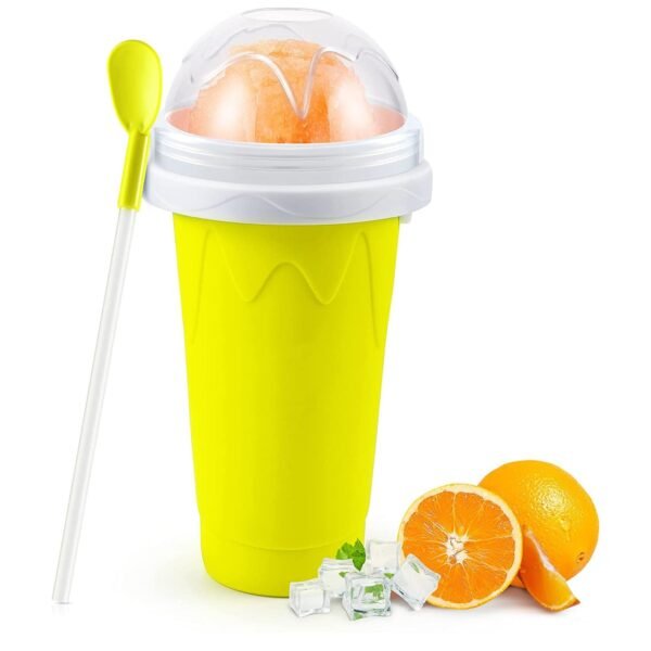 Magic Quick Frozen Smoothies Maker Cup – Double Layer Slushy Squeeze Cup (1 Pc)