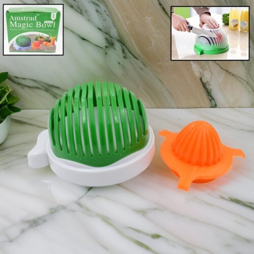 01_fff2fb42-36a8-4e72-aea4-a2e213fea0a6.jpg 2 In 1 Salad Cutter Bowl with Lemon Squeezer Citrus Juicer (1 Pc)