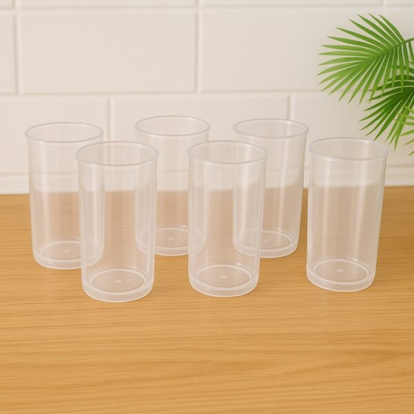Supermom Plastic Martini Clear Glass Set (6 Pc)