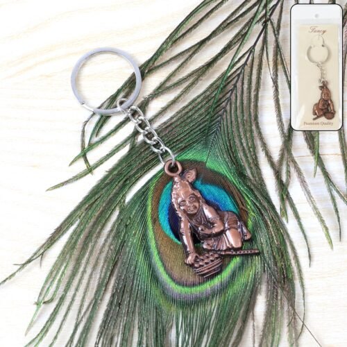 01_keychain_40bd0803-ad1e-43fd-88bd-4c58434bb46a.jpg Bal Krishna Crawling Design Keychain (1 Pc)