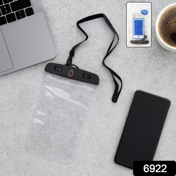 01_mobile-cover.jpg Transparent Waterproof Mobile Cover Pouch (1 Pc)