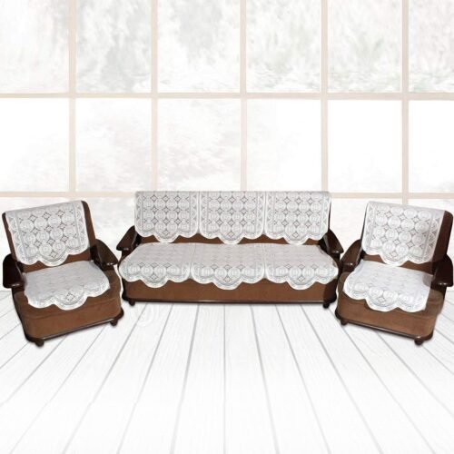 Lace-Design Sofa Runner - (230x28 Inch / Set)