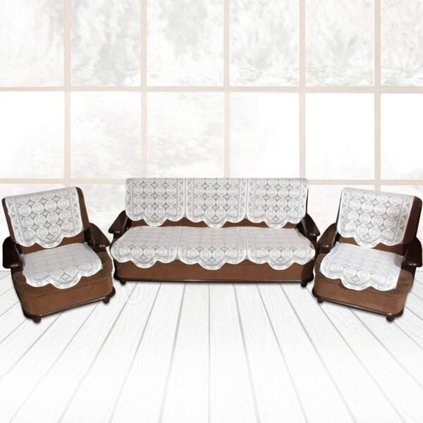 Lace-Design Sofa Runner - (230x28 Inch / Set)