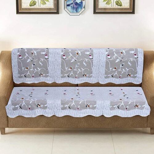 01_sofacover.jpg Elegant Floral Sofa Protector Runner - (1 Pc / 139x28 Inch)