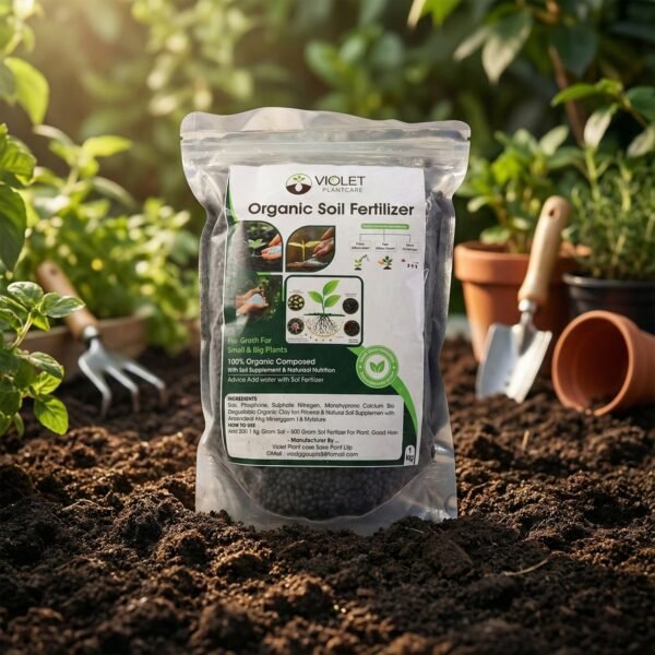 Black Organic Soil Fertilizer for Home Gardening (1 Pc, 1 Kg)