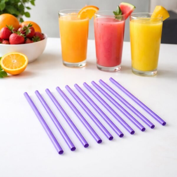 01_straw.jpg Reusable Plastic Drinking Straws Pack of 10