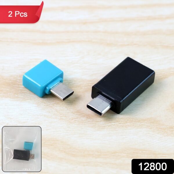 USB Micro & Type-C  to USB-A OTG Adapter - (2 Pc / Set)