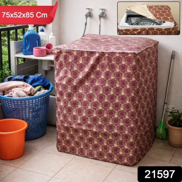 Waterproof Washing Machine Cover 75x52x85 cm (1 Pc /  Top Load)