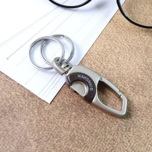 Dual-Ring Carabiner Key Holder - (1 Pc)