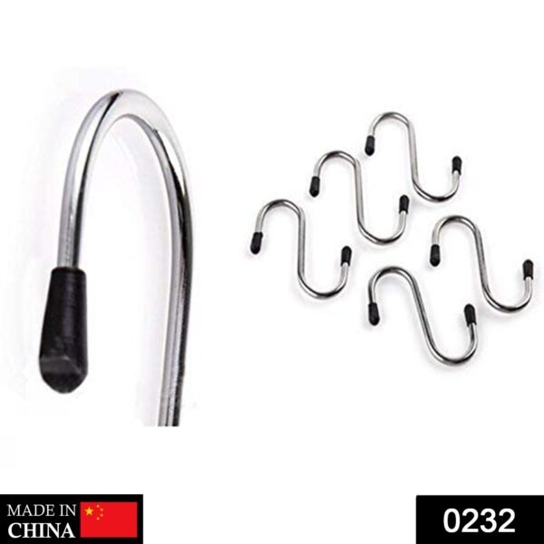 0232.jpg Heavy Duty S-Shaped Stainless Steel Hanging Hooks - 5 pcs