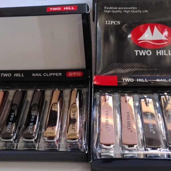 Stainless Steel Cute Nail Clipper Nail Catcher, Nail File (12 Pcs Set / Mix Design)