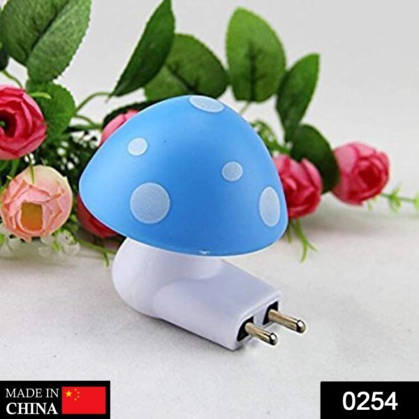 0254.jpg Automatic Night Sensor Mushroom Lamp (0.2 watt, Multicolour)