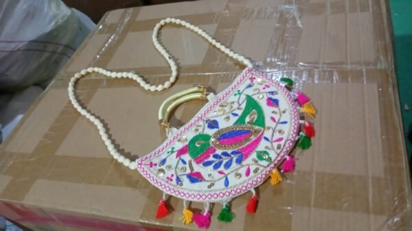 026990b6-08e4-47b6-8fdd-a30a7484b686.jpg Traditional handbag, Rajasthani Jaipuri Cotton Bag (1 Pc)