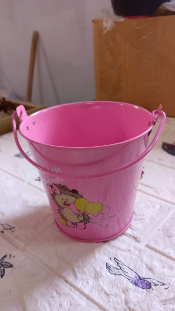 026bb3a4-55f0-4082-a8fe-9173e8920bd3.jpg Small Metal Bucket for Plants & Decor (1 Pc, With Handle)