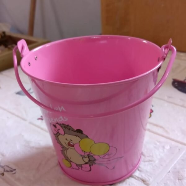 026bb3a4-55f0-4082-a8fe-9173e8920bd3.jpg Small Metal Bucket for Plants & Decor (1 Pc, With Handle)