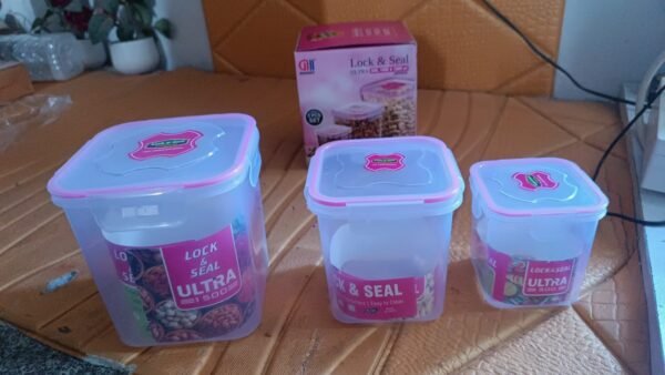0289533b-3338-4182-a93a-6e7d81b07370.jpg Kitchen Storage Container Set Of 3 Pcs (1500, 1000, 500 ML)