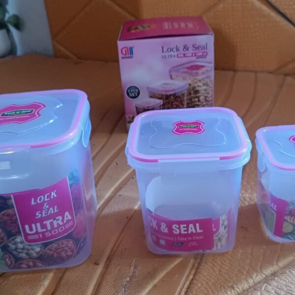 0289533b-3338-4182-a93a-6e7d81b07370.jpg Kitchen Storage Container Set Of 3 Pcs (1500, 1000, 500 ML)