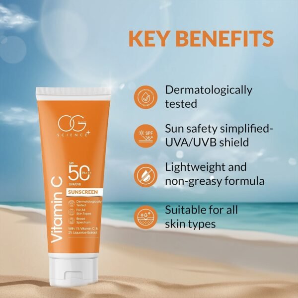 02_004080be-880c-414d-956d-61b6ebd74614.jpg OG Beauty Vitamin C Sunscreen SPF 50 PA+++ - (1 Pc / 50Ml)