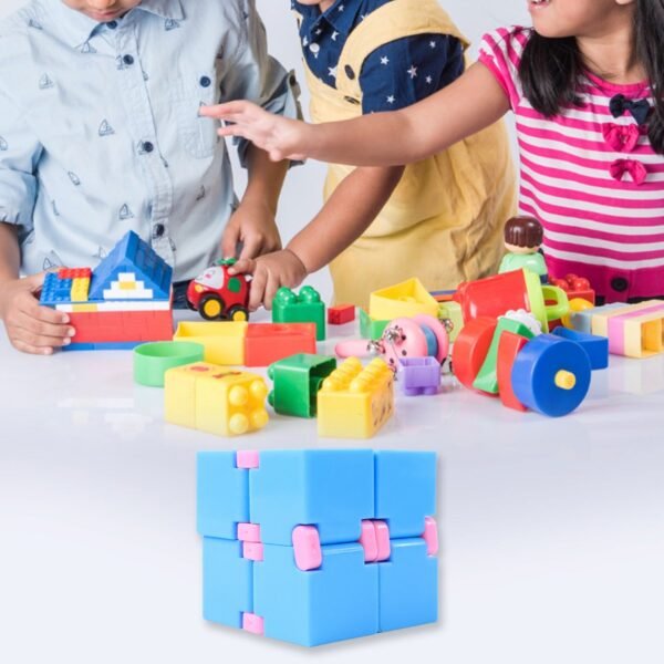 Infinity Cube Fidget Toy Stress Relief Hand Puzzle for Kids & Adults 1 Pc