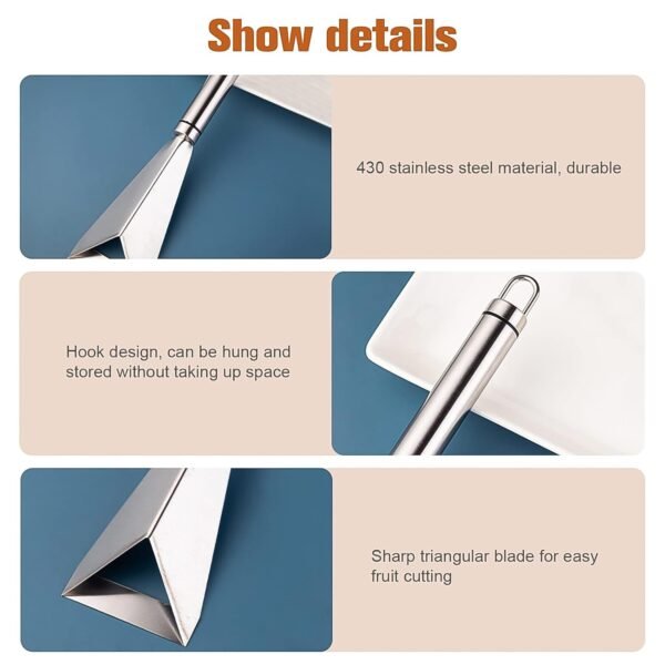 02_01642757-ba8f-48e9-a4ff-e9d295530ba8.jpg Stainless Steel Fruit Carving Knife - V Shape Channel Knife Tool (1 Pc)