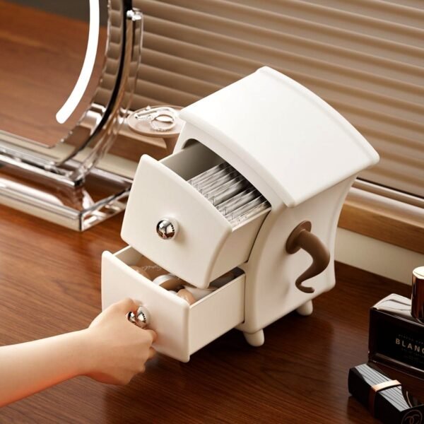 2 Layer Desktop Storage Drawer Organizer (1 Pc)