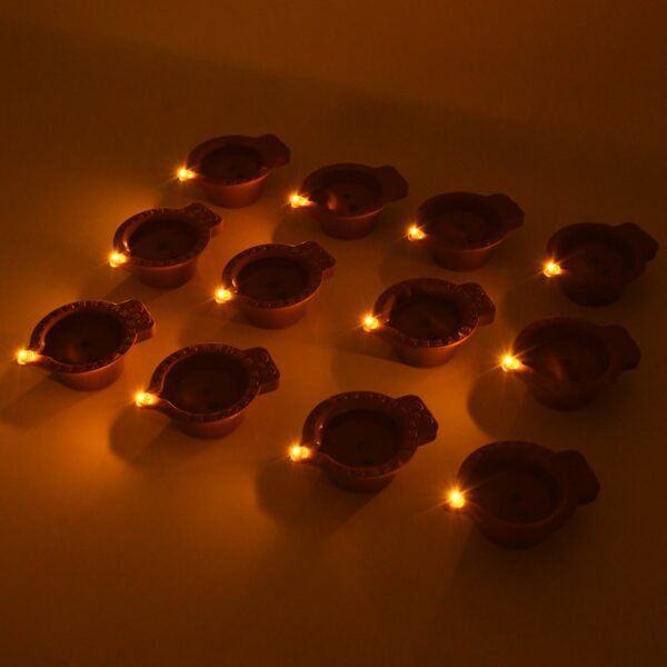 02_08134cb4-a07a-469d-9806-94dc5e265353.jpg Flower Water Sensor Diyas for Diwali Decoration, Diwali (12 Pcs Set)