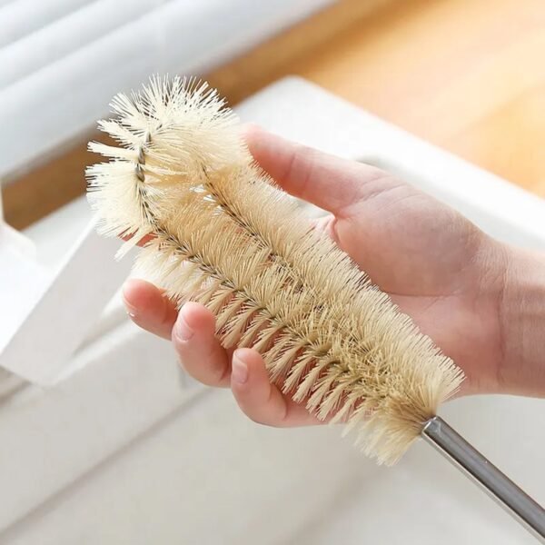 Bottle Brush with Curved Head Long Handle Washing Brush for Baby Bottles