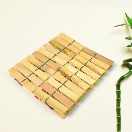 Heavy Duty Bamboo Wooden Cloth Clips / Pegs (20 Pcs Set)