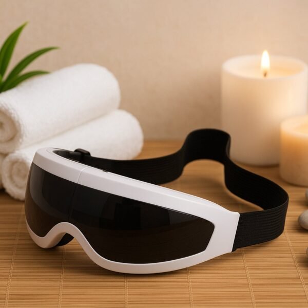 Electric Eye Massager with Adjustable Elastic Band (1 Pc)