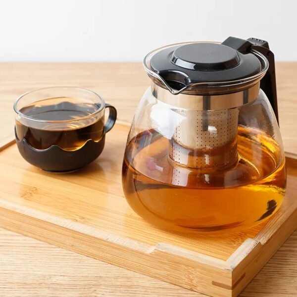 Flame Proof Glass Kettle and Cup Set with Strainer High Quality Set  24 Pc