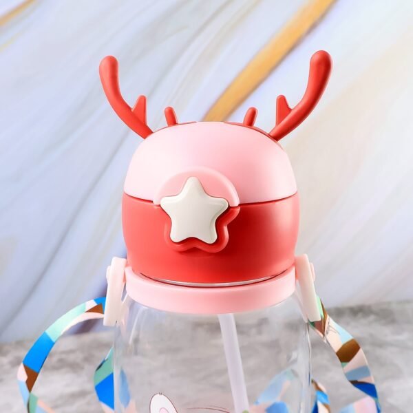 02_0e9e93f8-8e45-4123-b632-47b65f6667be.jpg Cute Cartoon Water Bottle Approx 450ML (1 Pc)