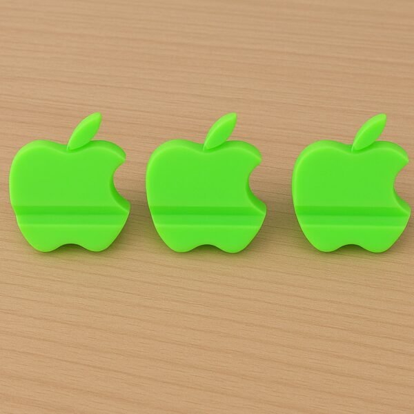 Apple-Shaped Plastic Mobile Phone Holder (3 Pc & mix color)